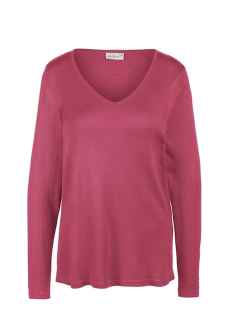 GOLDNER Pullover met V-hals Tricot pullover
