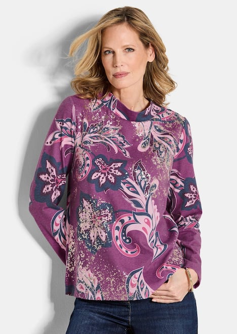 Langarmshirt im Paisley-Design