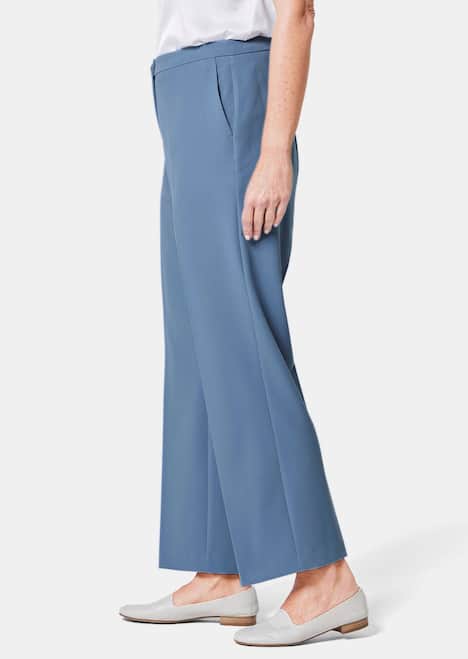 GOLDNER Broek VERA Wijde broek VERA met gestreken vouwen