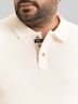 Langarm Poloshirt mit Waffelstruktur