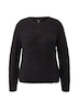 Flauschiger Pullover mit Rundhalsausschnitt
