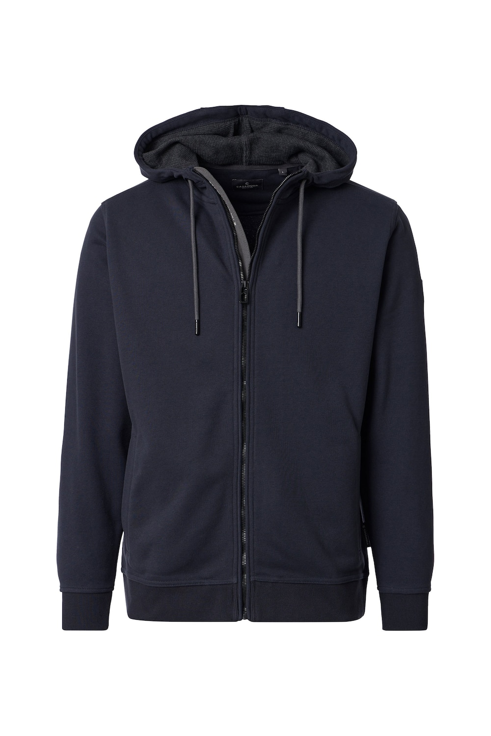 Sweatjacke mit Kapuze uni