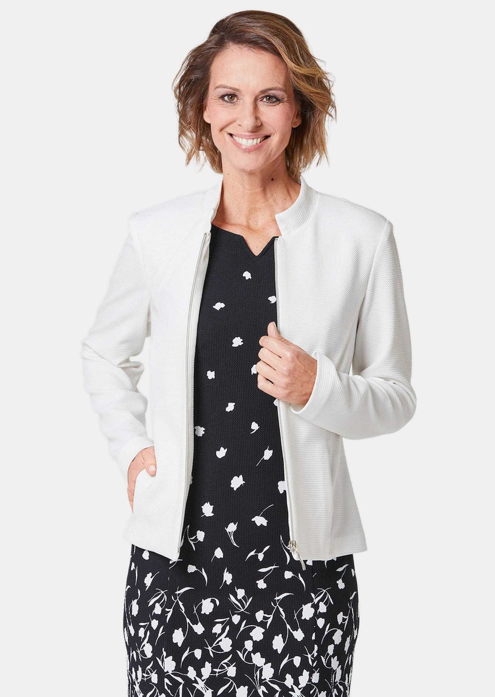 Trageangenehmer Blazer mit raffiniertem Kragen