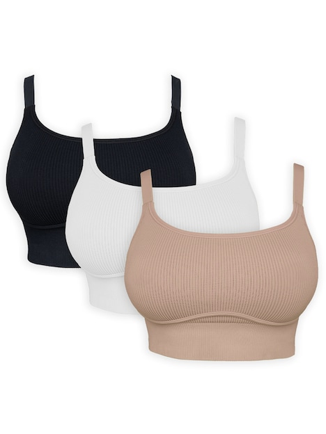 Set-3x-Bustier FREEDA Bustier ohne Bügel