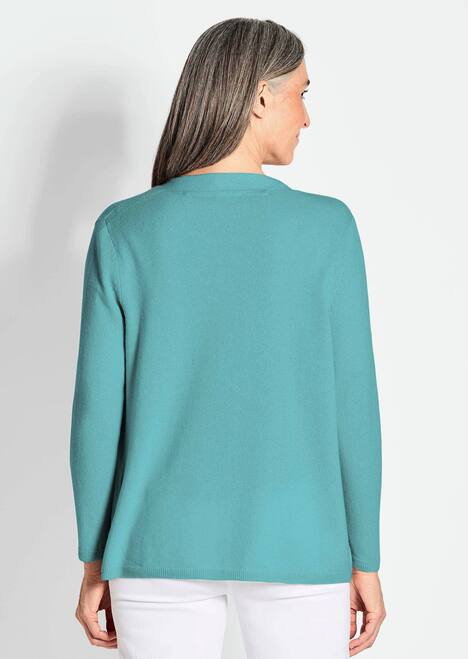 GOLDNER Lang tricot jasje van kasjmier Lang tricot jasje van kasjmier