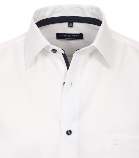 Businesshemd Kurzarm Print Comfort Fit