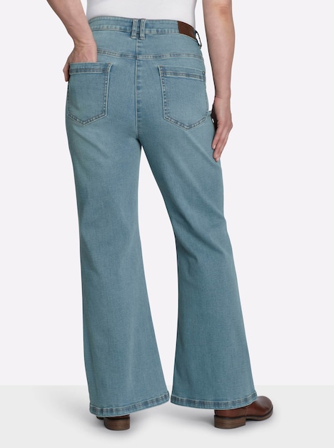 Bootcut-Jeans Bootcut-Jeans mit stark ausgestelltem Saum normal Formbund