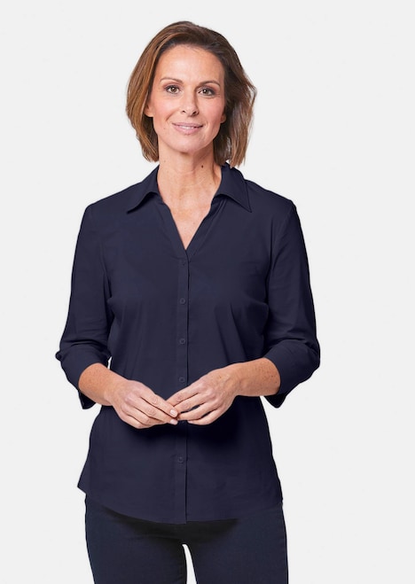 Stretchbequeme Bluse mit Baumwolle