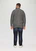Pullover mit Troyer-Kragen in Melange-Optik
