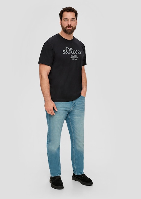 Baumwoll-T-Shirt mit Logo-Print