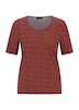 Viskoseshirt mit geometrischem Minimal Print