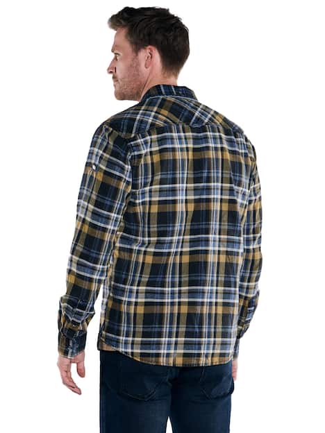 engbers Herren Overshirt kariert , Braun