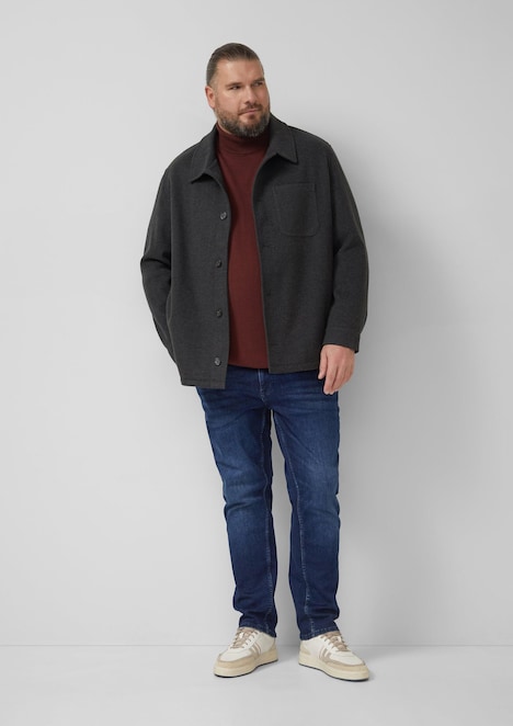 Rollkragenpullover aus reiner Baumwolle
