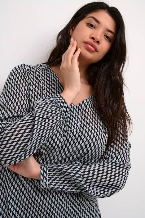 Langarm-Bluse Regular fit