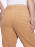 Cord-Hose Cordhose mit schmalem Bein normal Elastische Einsätze