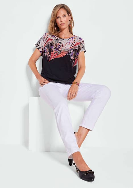 Elegantes Oberteil mit Ethno-Muster