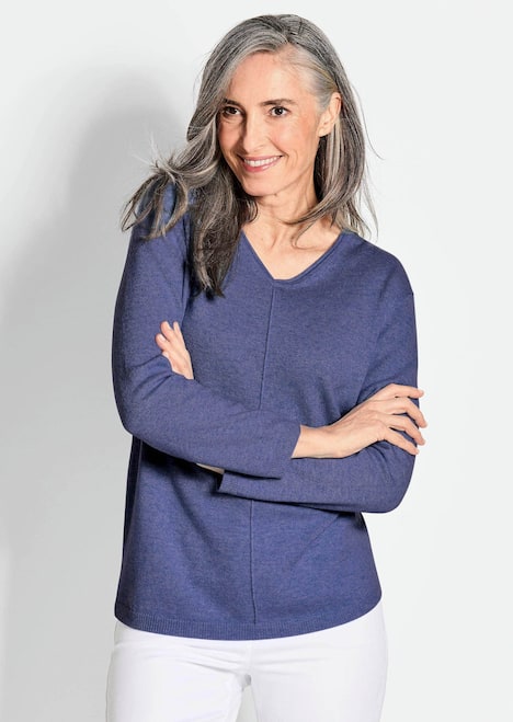 Basicpullover mit V-Ausschnitt