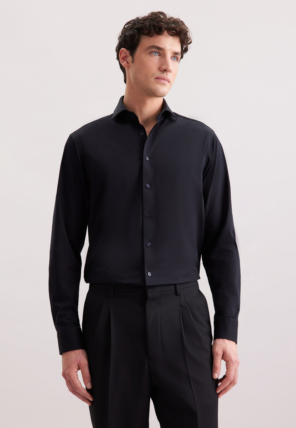 Herren Jerseyhemd - Uni