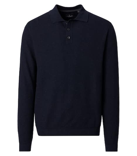 Polo-Shirt Langarm uni