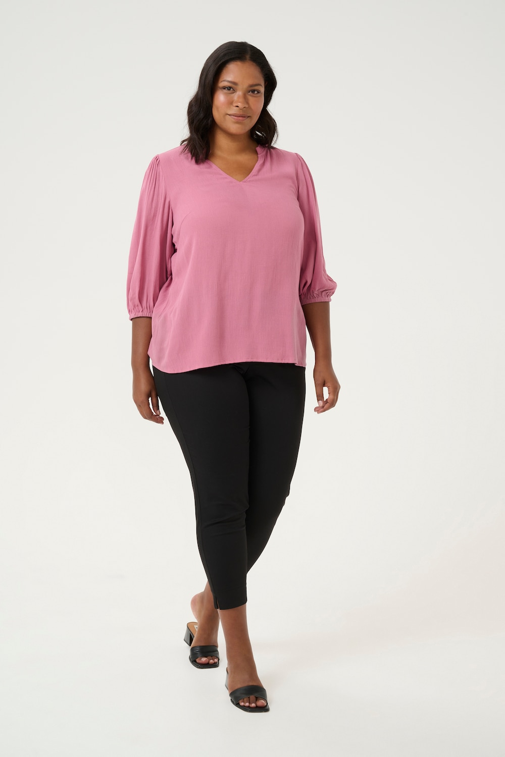 Langarm-Bluse Regular fit