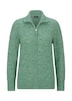 Melange-Cardigan mit Reißverschluss