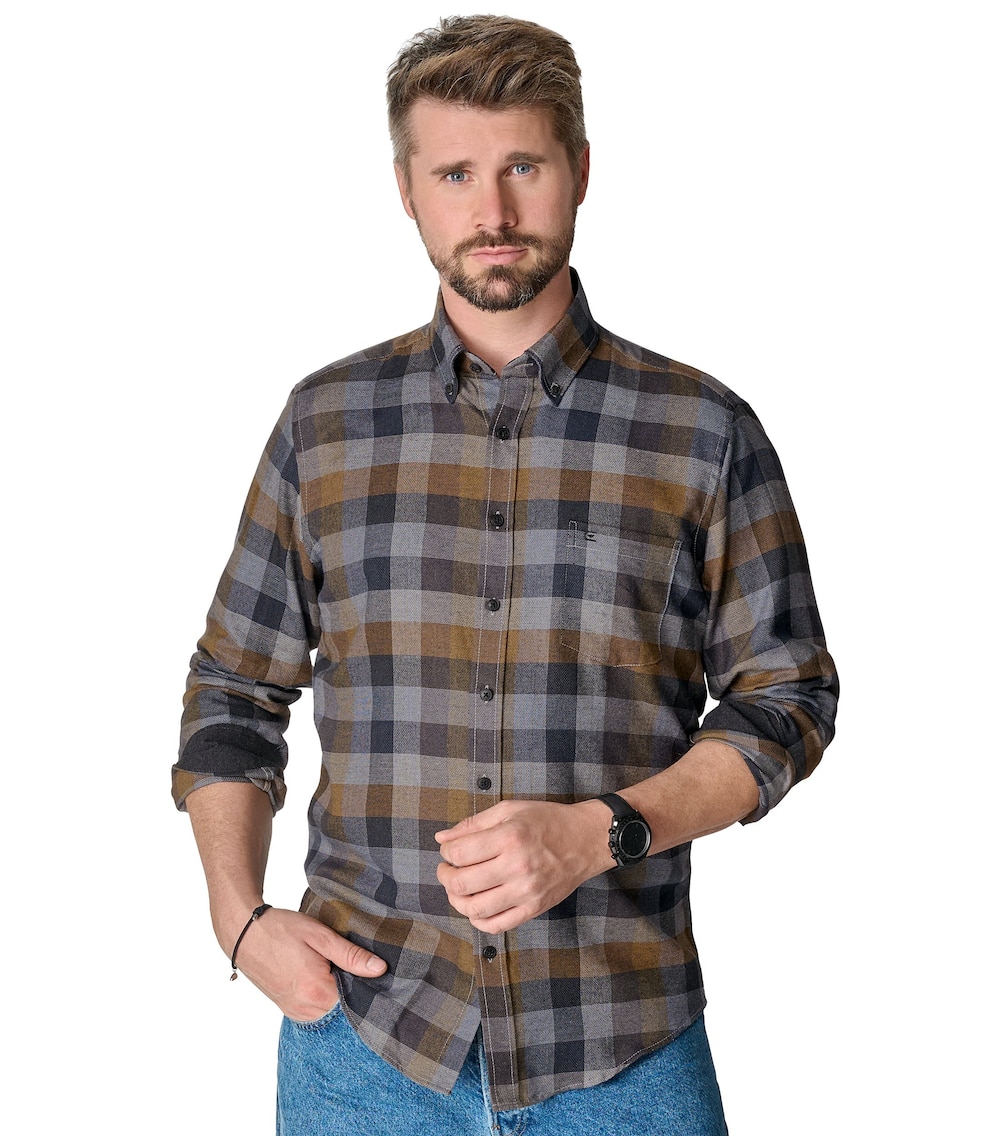 Freizeithemd kariert Casual Fit