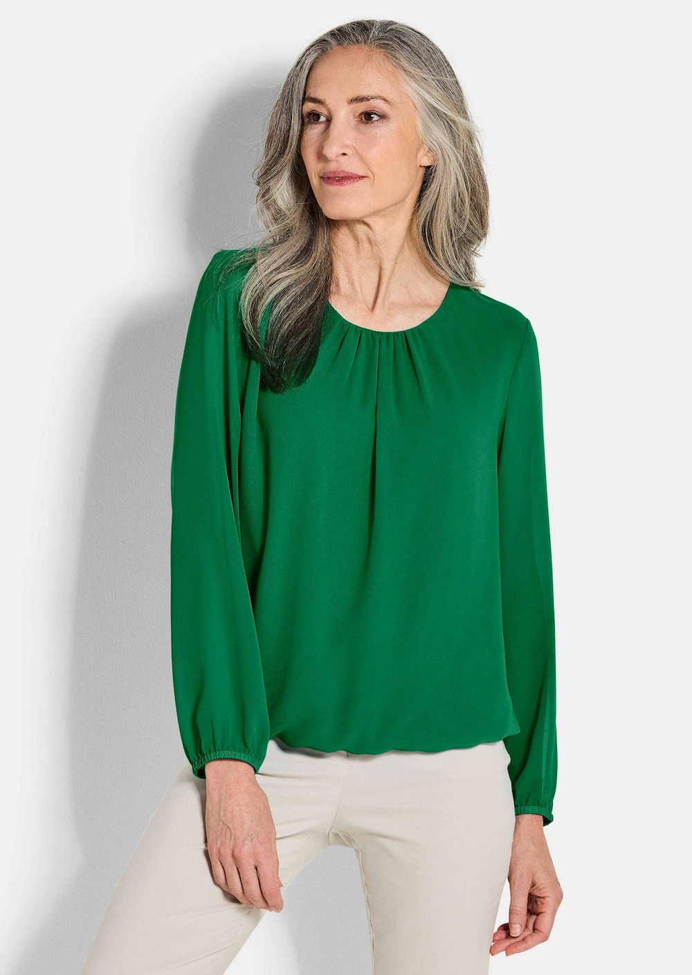 Elegante Bluse aus Chiffon
