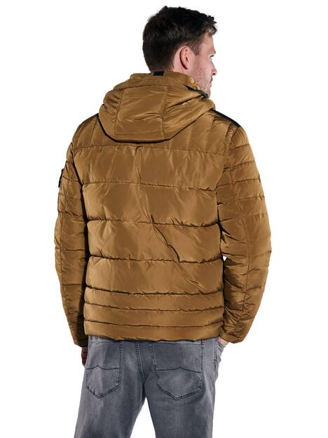 engbers Herren Steppjacke mit abnehmbarer Kapuze , Safrangelb