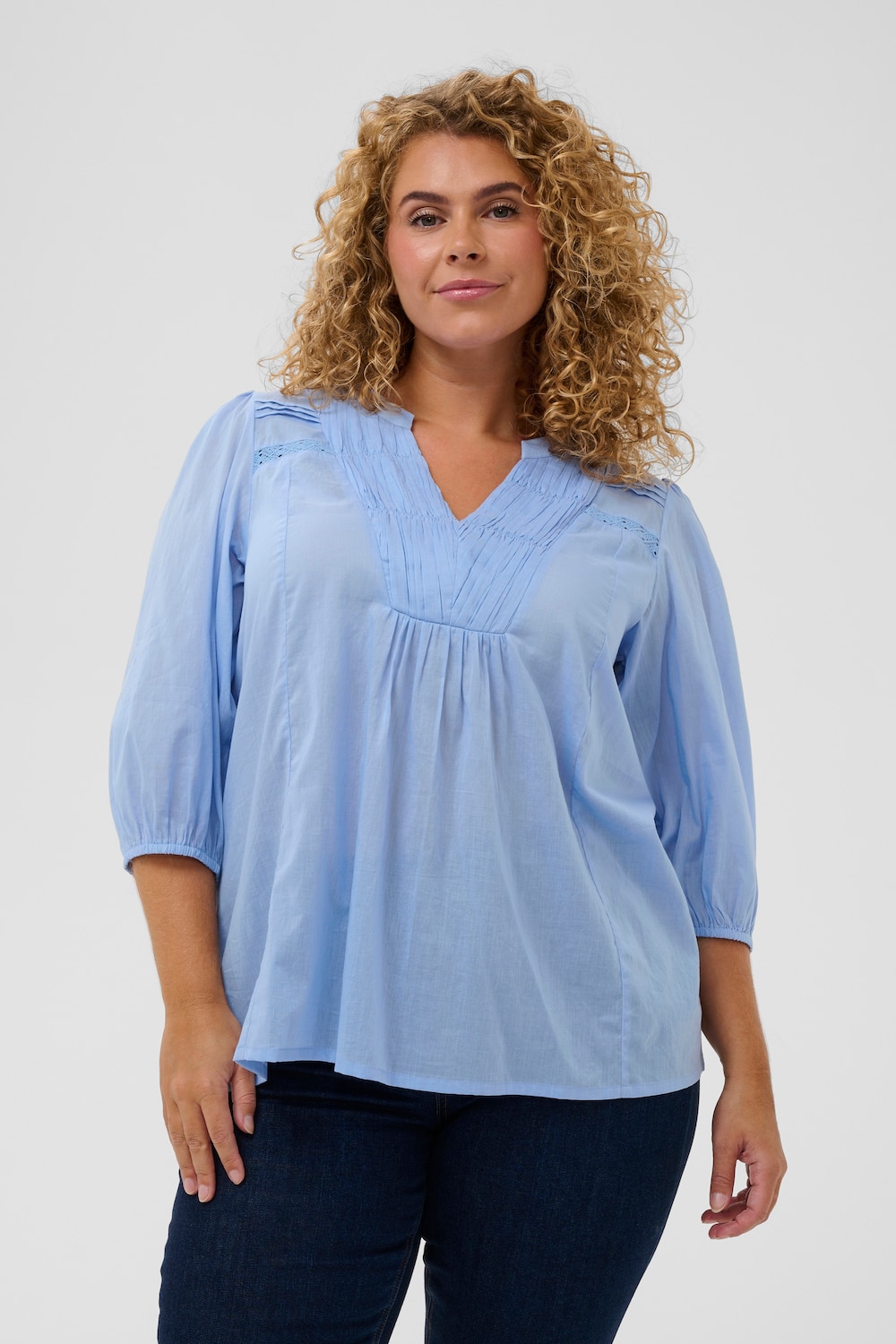 Kurzarm-Bluse Regular fit