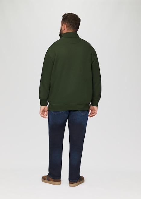 Sweatjacke mit Stehkragen
