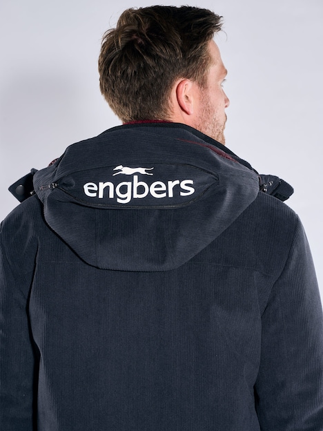Herren Wasserabweisende Funktionsjacke mit Cord-Struktur , Saphirblau