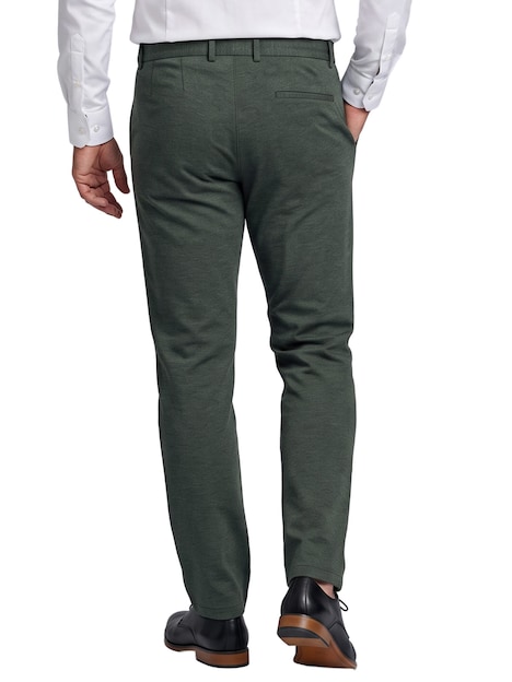 Herren Hochelastische Anzug-Hose , Khaki