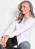 Elegante Viskosebluse mit V-Ausschnitt