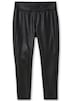 Leggings Leggings in Schimmer-Leder-Optik Rundumdehnbund Uni