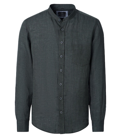 Leinenhemd uni Casual Fit