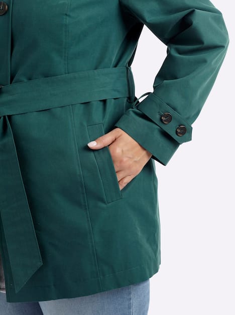 Jacke Langarm Doppelter Kragen