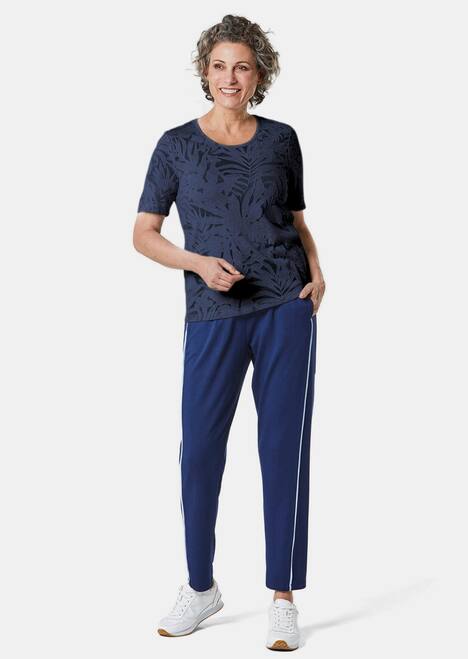 T-Shirt mit Ausbrenneroptik