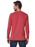 engbers Herren Langarmshirt strukturiert , Tomatenrot