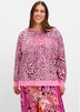 Sweatshirt Langarm Sonstiges Muster Ohne Kragen