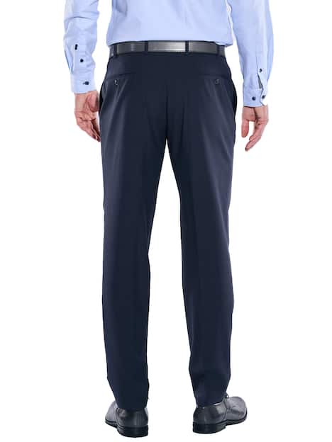 engbers Herren Anzug-Hose gemustert , Saphirblau