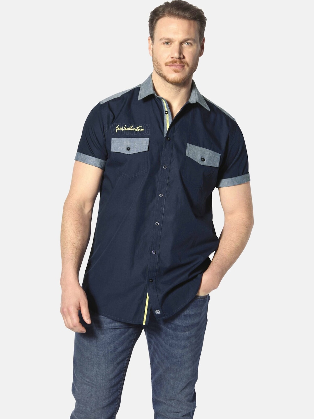 Overhemd Met Korte Mouwen HERKKO