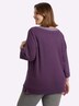 Sweatshirt Sweatshirt in Overzise-Form 3/4-Arm keine Angabe