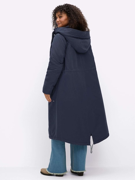 Mantel Mantel in Parka-Optik Stehkragen