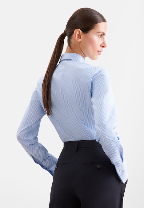 Damen Klassische Bluse - Gestreift