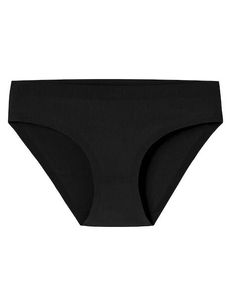 Schiesser Damen Slip Invisible Cotton 4-Pack schwarz,maple