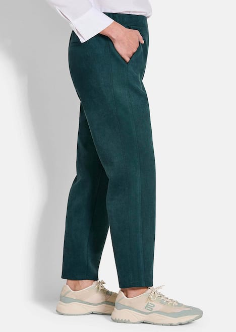 Knöchellange Velourslederhose LOUISA