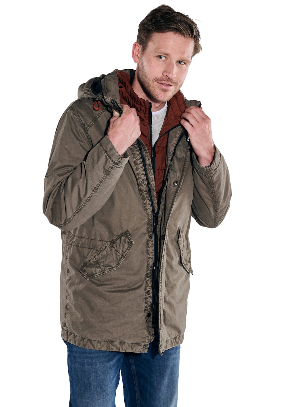 Jacke mit heraustrennbarem Inlet
