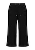 Leinenmix Hose mit weitem Bein