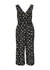 Ärmelloser Jumpsuit mit Eingrifftaschen und Bindeband