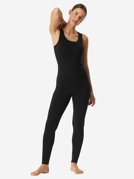 Schiesser Damen Unterhemd Invisible Soft Warming - schwarz